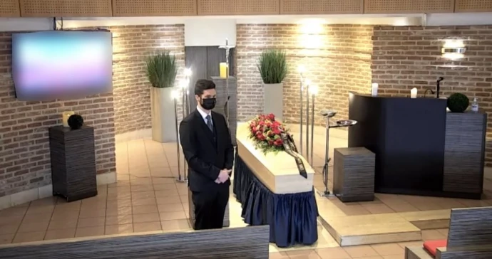 Cérémonie au crématorium